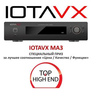 Изображение продукта IOTAVX MA3 - интегральный стереоусилитель со встроенными сетевым проигрывателем, ЦАП, Bluetooth и Wi-Fi - 1