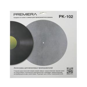 Изображение продукта PREMIERA PK-102 - коврик из кожи и замши для проигрывателя винила - 1