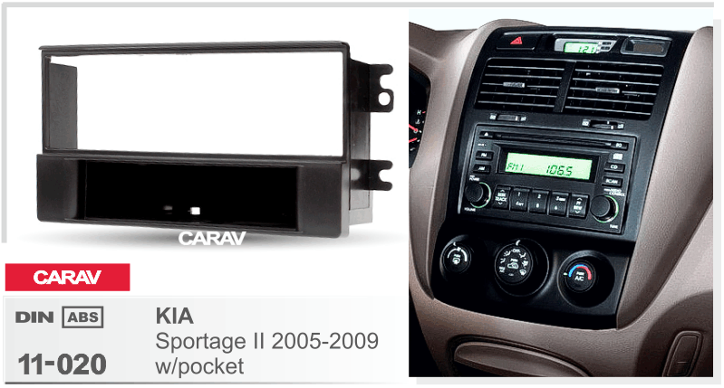 Миниатюра продукта CARAV 11-020 переходная рамка для установки автомагнитолы