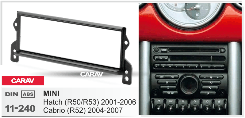 Миниатюра продукта CARAV 11-240 - переходная рамка для установки автомагнитолы