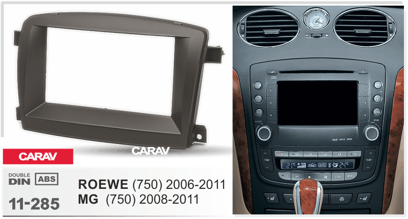 Миниатюра продукта CARAV 11-285 - переходная рамка для установки автомагнитолы
