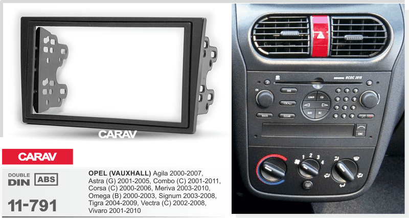 Миниатюра продукта CARAV 11-791 переходная рамка для установки автомагнитолы