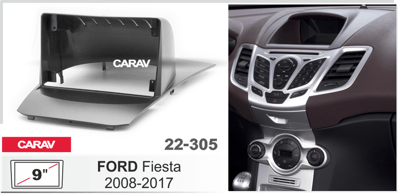 Миниатюра продукта CARAV 22-305 переходная рамка для установки автомагнитолы
