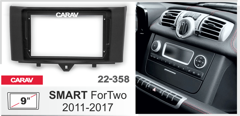 Миниатюра продукта CARAV 22-358 переходная рамка для установки автомагнитолы