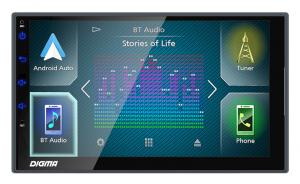 Миниатюра продукта DIGMA DCR-600 2 DIN ресивер с ОС Android