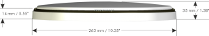 Изображение продукта Ground Zero GZPG 250B - сетка решётка сабвуфера, гриль - 3