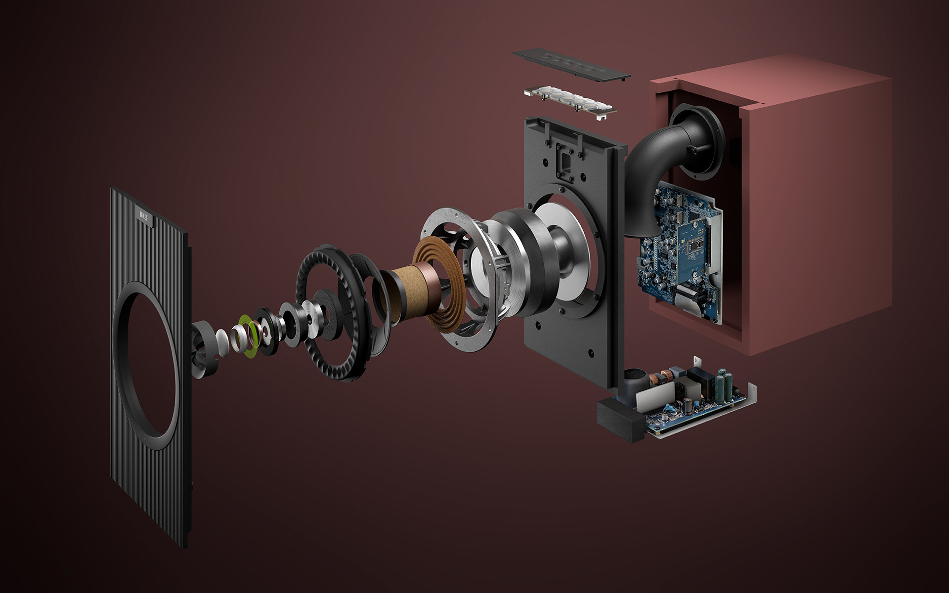 Изображение продукта KEF CODA W Vintage burgundy (Винтажный бордовый) (пара) - 7