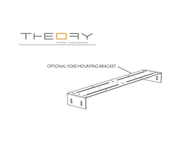 Миниатюра продукта THEORY iws12-9-YOKE - настенный кронштейн для корпуса сабвуфера IWS12-9