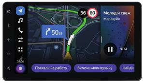 Миниатюра продукта Яндекс YA-UN702-1A Бортовой компьютер Яндекс.Авто, универсальная модель 2DIN, черный
